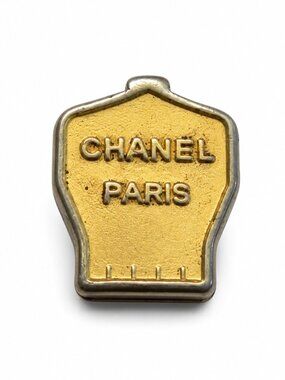 Authentic Vintage Chanel Paris Gold Zipper Slider/Charm